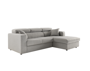 Modern Sectional <b>Sofa</b> <b>Bed</b> <b>with</b> <b>Storage</b> Chaise Convertible L-Shaped Fabric Couch <b>with</b> Adjustable Headrest for Living Room - Product Image 1