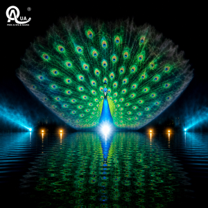 Système de projection d'écran d'eau extérieur personnalisé pour spectacles multimédias, complexes hôteliers, parcs à thème et projets paysagers - Product Image 1