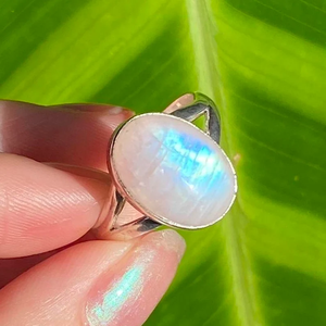 Tendance la plus exigeante pierre de lune bijoux en argent 925 en argent Sterling adolescent cadeau en gros bijoux cadeau pour sa bague délicate - Product Image 2