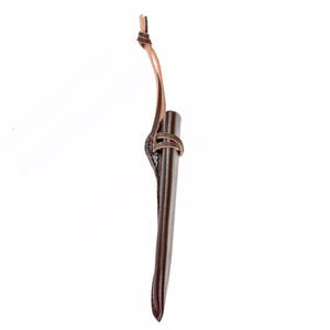 Funda de cuchillo impermeable de cuero de grano completo de alta calidad, diseño de transporte de cinturón duradero para uso en exteriores Bushcraft OEM/ODM personalizable - Product Image 6