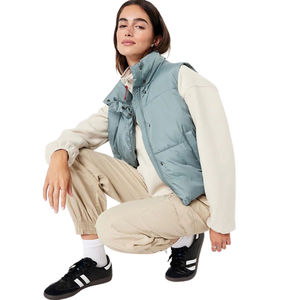 Chaleco acolchado para mujer, ropa de abrigo sin mangas acolchada ligera, chaleco acolchado elegante para mujer, chaleco acolchado suave aislado para Invierno para mujer - Product Image 6