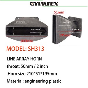 ทวีตเตอร์ฮอร์นแบบกระจายเสียงสามทาง วัสดุพลาสติกวิศวกรรม ขนาด 210*51*195 มม. คอฮอร์นขนาด 2 นิ้ว พร้อมตัวนำเสียง - Product Image 3