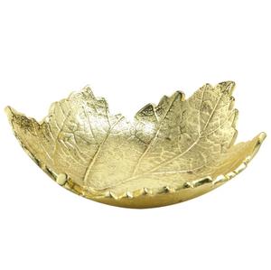 Decorative Leaf Bowl InAluminum Luxury Premium <b>Table</b> <b>Top</b> Decorative and Unique Peace Home Decorative Gold Bowl - Product Image 6