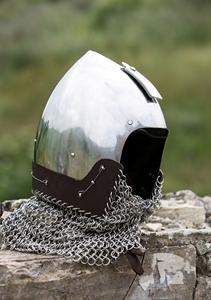 Casque de sport assis, casque aigre, Costume de renaissance médiéval, armure, articles cadeaux faits à la main - Product Image 4
