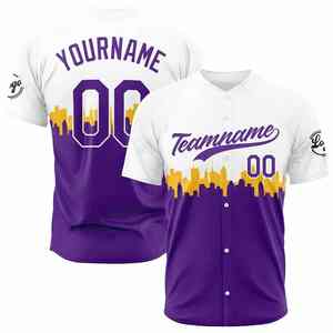 Maillot de baseball de qualité supérieure - Élégant, confortable et parfait pour les équipes, les fans de sport et les vêtements décontractés Logo personnalisé - Product Image 4
