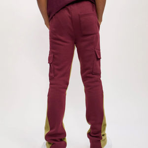 Pantalones de chándal con logotipo personalizado de cintura alta para hombre con bolsillos laterales, pantalones de chándal informales transpirables impermeables para hombre - Product Image 5