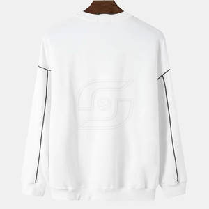 O-cuello de gran tamaño de la sudadera de los hombres ropa de manga larga de algodón de poliéster hecho sudaderas para hombre - Product Image 2