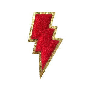 Personalized Chenille Embroidered Patches for Clothing High Quality Chenille Applique Patches for Apparel - Product Image 1