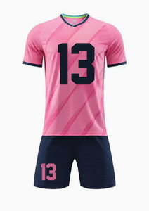 Ensemble de maillots de football personnalisés à séchage rapide, respirant, en polyester, uniforme de tennis, impression par transfert thermique, kit d'équipe pour adultes - Product Image 4
