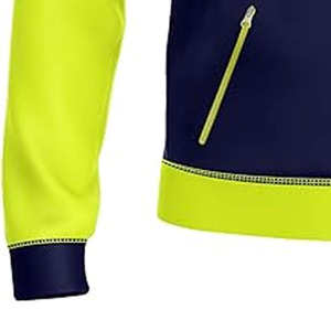 Venta al por mayor Cierre de cremallera de poliéster Venta al por mayor Hi Vis Ropa DE TRABAJO Hombres Hi-viz Cremallera frontal Cinta reflectante Sudaderas con capucha Calidad superior - Product Image 6