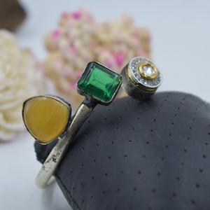 กำไลข้อมือแบบตะวันตกที่ปรับได้สำหรับผู้หญิงและผู้หญิงดีไซน์เนอร์ทำด้วยมือทำจากทองเหลืองเงินออกใหม่ล่าสุด - Product Image 2