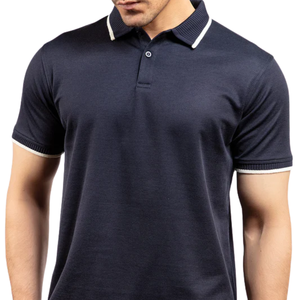 Camisa Polo Verde para Hombre con Cuello y Puños Acanalados, Cómoda, Informal, de Algodón, Elegante, de Manga Corta, a la Moda - Product Image 6