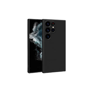 Coque arrière de protection antichoc Premium Slim Fit pour Samsung Galaxy S25 Ultra, en silicone souple noir - Product Image 1