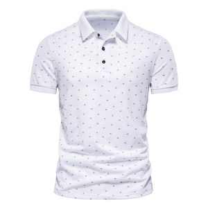 Polos profesionales para hombre con estampado personalizado Estilo informal Tela elástica ligera Patrón sólido Mangas cortas - Product Image 1