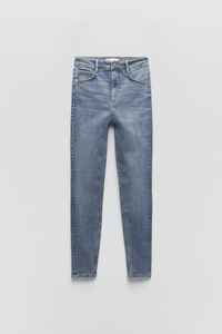 Best Quality Mid <b>Waist</b> Casual Woven Denim Pants New Stylish Slim Fit Skinny <b>Jeans</b> <b>Elastic</b> Solid Color Washed <b>Ladies</b> Export BD - Product Image 5