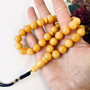 ลูกประคำอิสลาม, ลูกปัดอำพันบอลติกธรรมชาติสีบัตเตอร์สกอตช์สำหรับการละหมาด - Product Image 5