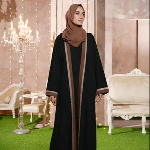 Abayas entièrement personnalisées pour les femmes prix de gros nouveau Design de vêtements islamiques pour femmes robe musulmane Abaya en quantité en vrac - Product Image 1
