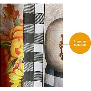 Paquete de 2 Banderas de Jardín Otoñales de 12 x 18 Pulgadas, Doble Cara, para Decoración Exterior de Bienvenida con Calabazas de Otoño, Estilo Rústico - Product Image 4