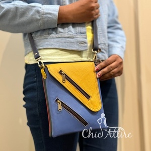 Nouveau sac à bandoulière en cuir recyclé occidental Multi couleur sac à main de vente chaude femmes élégant Unique sac à bandoulière multicolore - Product Image 1