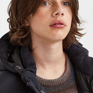 Trendy Reversible Puffer Jacket Kids Winter Warmth Short Venta al por mayor Crop Top Hoodies Long Varsity Jacket Style Fleece Children - Product Image 5