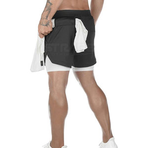 Shorts de course Active Fit solides et écologiques avec tissu rafraîchissant, respirant, séchage rapide, confort décontracté pour l'entraînement en extérieur - Product Image 3