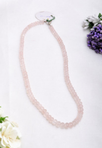 Cuentas de Aguamarina Rosa Suave, 1 Hilo, Piedra Preciosa Natural de 6-8mm para la Elaboración de Joyería Fina - Product Image 2