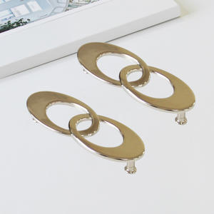 Manija de Gabinete Contemporánea de Aleación de Zinc con Diseño Rectangular Entrelazado, Resistente, para Cocina, Baño, Sala de Estar, Cajones de Muebles - Product Image 5