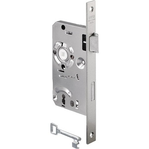 Serrure à mortaise pour porte intérieure DIN droite 215 BB 20/55/72/8mm en zinc moulé sous pression BKS carrée Classe 1 Argent pour la décoration intérieure - Product Image 1