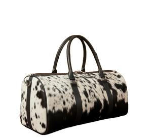 Sac de sport et de voyage spacieux en cuir de vachette pleine fleur de luxe avec bandoulière LHODB-0052 - Product Image 1