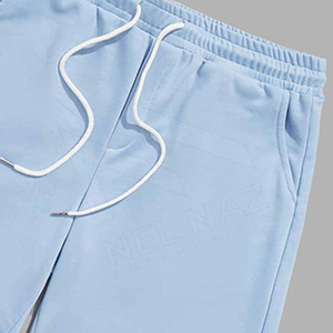 Vente à chaud Ensemble short décontracté avec logo personnalisé de haute qualité pour hommes Short de style formel en deux pièces pour l'été Respirant Grande taille - Product Image 6