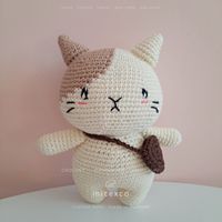 Gros fait à la main Crochet chat Amigurumi Kitty poupée | Peluche de fil doux pour les enfants et les amoureux des chats | Commandes en gros disponibles
