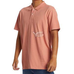 Golf respirant pour hommes pour polo Style jersey décontracté avec motif solide d'impression bouffante brodée - Product Image 6