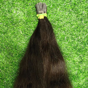 100% cheveux vierges indiens non transformés Remy Temple patrimoine authentique vague lâche doux soyeux I-Tep cheveux humains bruts - Product Image 1