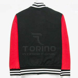 Chaqueta de invierno Letterman de talla personalizada para hombre con cuello levantado Venta al por mayor - Product Image 2