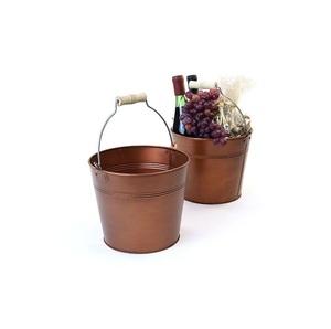 Frais Tendance Antique Argent Métal De Luxe Seau À Vin Décoration Fêtes Utilisation De Mariage En Gros Refroidisseurs À Vin et Seaux À Glace - Product Image 3