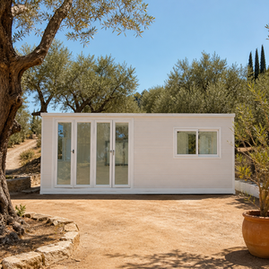 YESON Maison Conteneur Pliable Extensible Moderne <span class=keywords><strong>Blanche</strong></span> de 20 pieds, Villa Préfabriquée Portable, Prix de Gros Usine - Product Image 1