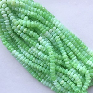 6mm 8mm Naturel Vert Chrysoprase Vert Ombre Opale Melon Forme Perles Brin En Gros Semi Précieuse Pierre Précieuse pour La Fabrication De Bijoux - Product Image 2