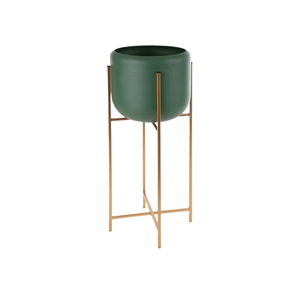 Ensemble de jardinière en métal de conception fantaisie de 3 pots de fleurs de jardinage de couleur noire utilisés pour la décoration de noël fabricant fait à la main en vrac - Product Image 5