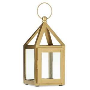 Mini linterna Clasiic hecha a mano de calidad antigua de una sola pieza con material dorado a un precio muy asequible - Product Image 1