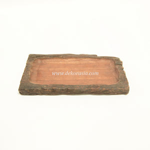 Plateau de service en bois écologique fait à la main Ustensiles de cuisine de longue durée pour servir des repas ou des collations Style assiette ancienne - Product Image 6