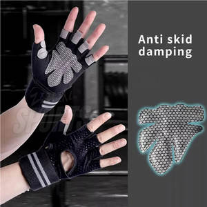 Guantes de levantamiento de pesas de fitness de bajo precio Guantes de levantamiento de pesas personalizados resistentes al desgaste personalizados - Product Image 4