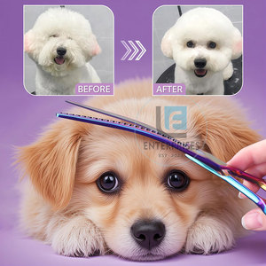 Curved Pet Grooming <b>Scissors</b> High Quality Stainless Steel Durable Eco-Friendly - Product Image 6