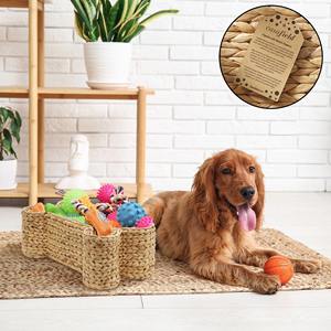 Panier de rangement en forme d'os de chien, panier de rangement fait à la main, vente en gros, écologique, fabriqué au Vietnam - Product Image 2