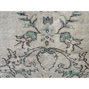 Tapis vintage 6x9,2 pieds, grand tapis turc, tapis uni brun - Product Image 5