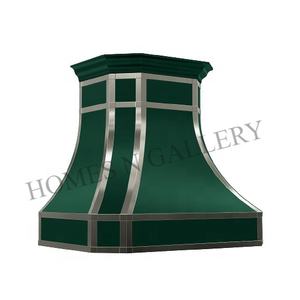 Campana Extractora de Cocina de Acero Inoxidable con Pátina Verde, Diseño Personalizado, Recirculación, Cubierta de Chimenea Doméstica 26 - Product Image 3