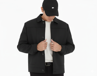 Nouvelle Collection Automne Hiver – Manteau Homme Réversible Anti-Plis à Boutonnage Simple, Col Montant, Mi-Long, en Acrylique Peigné Écologique et Sans Coutures
