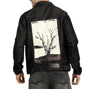 Vente en gros OEM de veste en coton denim Fabricant de veste en jean en coton avec logo personnalisé Veste en jean en couleur pour hommes de meilleure qualité - Product Image 1