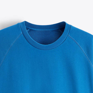 เสื้อสเวตเตอร์ผ้าฟลีซสำหรับผู้ชายเสื้อสเวตเชิ้ตสำหรับผู้ชายทรงโอเวอร์ไซส์ผ้าคอตตอน100% ปักดีไซน์เรียบสำหรับฤดูหนาว - Product Image 2