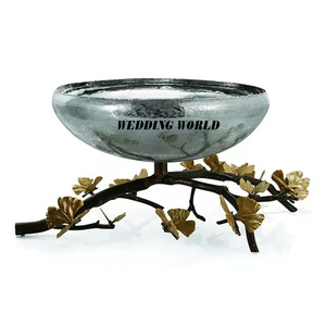 ชามช็อกโกแลตทองเหลืองตีขึ้นรูป คุณภาพเยี่ยม งานแฮนด์เมด ชามขนมหวานทรงกลม ดีไซน์หรูหรา ชามช็อกโกแลตโลหะ - Product Image 5