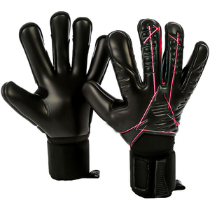 Gants de gardien de but de football Pro High 4 mm en cuir PU antidérapants légers à doigts complets, respirants, prix raisonnables - Product Image 1